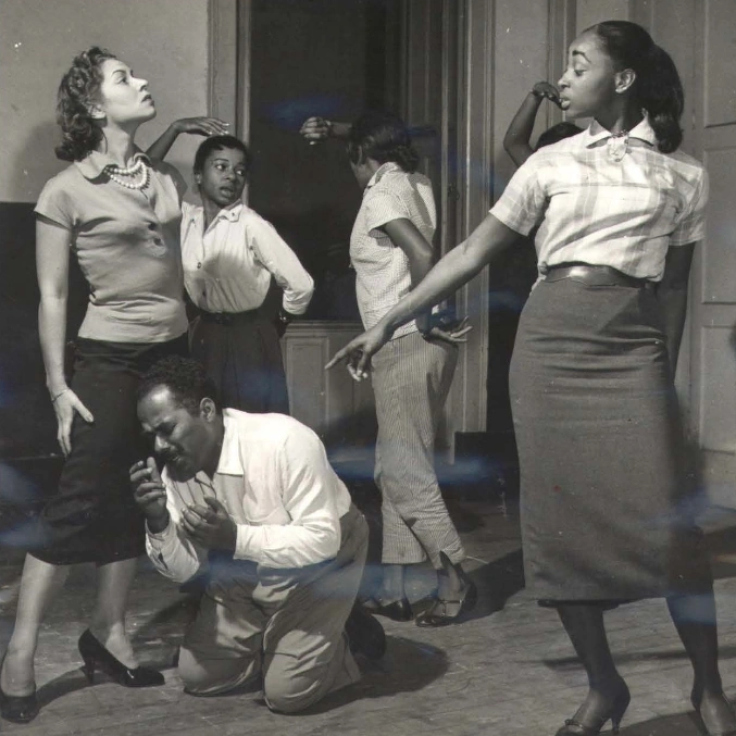 Ladies dancing in a room